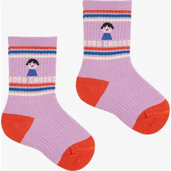 Dětské ponožky Bobo Choses Game Pawns 225AH035 fialová 04X, vel. 13/15