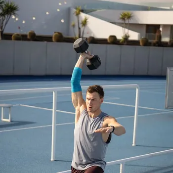 Bauerfeind Sports Compression Elbow Support - sportovní kompresní bandáž lokte, modrá, velikost: L