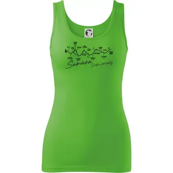 Dámské tričko Šumava - srdce přírody - Dámské tílko - XS ( Apple Green )