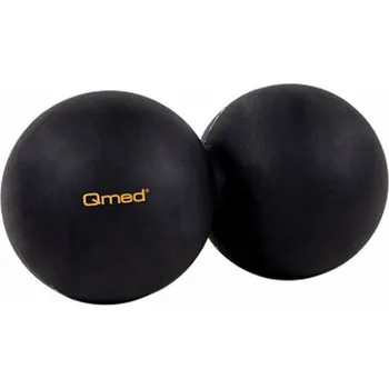 Qmed Masážní míček LACROSSE dvojitý černý DuoBall