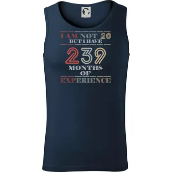 20 years 239 months of experience - Tílko pánské Core - XL ( Námořní modrá (velmi tmavá - téměř černá) )