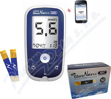 Glukometr SD-GlucoNavii NFC AKCE+50 proužků navíc