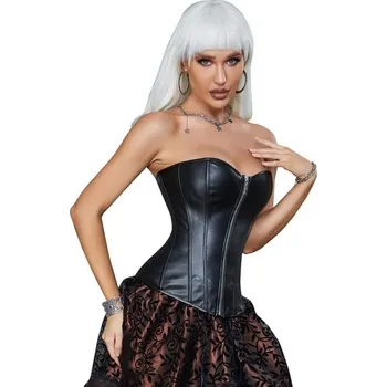 Dámské erotické prádlo 14 Pieces Plastic Bones Wholesale sexy leather corset XXL