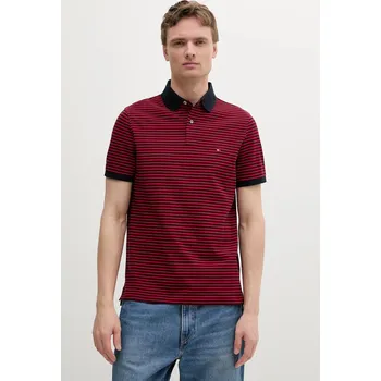 Polo tričko Tommy Hilfiger MW0MW17770 červená 33D, vel. M