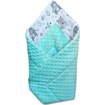 Zavinovačka Ega Kids zavinovačka LUX oboustranná lesní zvířátka máta minky