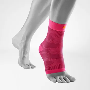 Bauerfeind Sports Compression Ankle Support - sportovní kompresní bandáž kotníku, růžová, velikost: M