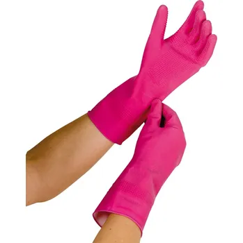 Rukavice na úklid medi Gumové rukavice na punčochy - S