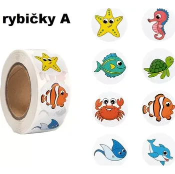 samolepka Dekorativní samolepky Akvárium Rybičky vodní svět A - 100 ks