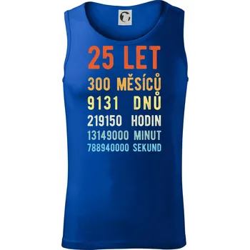 Narozeniny 25 přepočet času - Tílko pánské Core - 2XL ( Královská modrá )