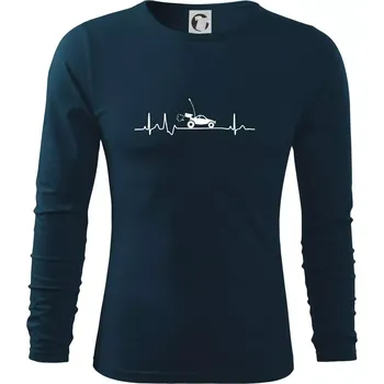 Pánská móda EKG RC model - Triko s dlouhým rukávem FIT-T long sleeve - S ( Námořní modrá (velmi tmavá - téměř černá) )