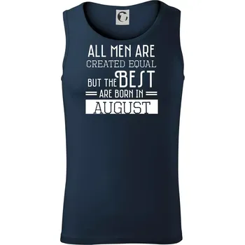 All men are created equal august - Tílko pánské Core - S ( Námořní modrá (velmi tmavá - téměř černá) )