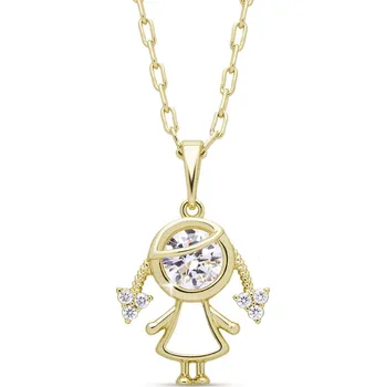 Řetízek Pozlacený řetízek s přívěskem holčičky 2484