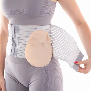 Sanomed Stoma - břišní pás, barva šedá, výška 16 cm, XXL