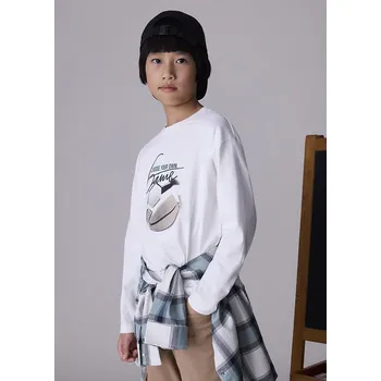 Chlapecké tričko Chlapecké triko s dlouhým rukávem bílé Mayoral 7003 Velikost: 12 let (152 cm)