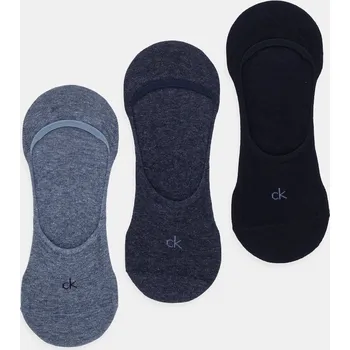 Pánské ponožky Ponožky Calvin Klein 3-pack 701234367 modrá 55X, vel. 43/46