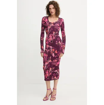 Dámské šaty Šaty Versace Jeans Couture 79HAO920.JS500 burgundské 93X, vel. 38