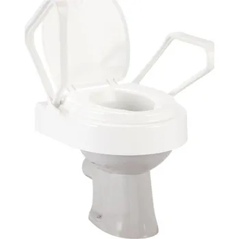 WC sedátko Meyra TRILETT 2 3011492 - toaletní nástavec na WC s madly a poklopem