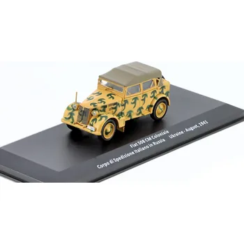 autíčko DeAgostini Fiat 508 CM Coloniale Corpo di Spedizione Italiano in Russia Ukraine - August , 1941 1:43 - Vojenské automobily časopis s modelem #23 Fiat 508 CM Coloniale - kovový model auta