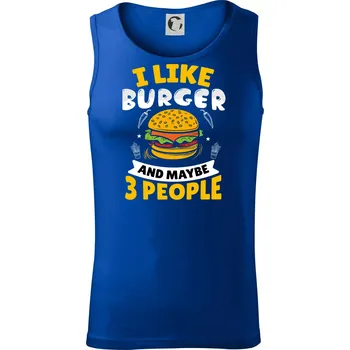 I like burger and maybe 3 people - Tílko pánské Core - M ( Královská modrá )