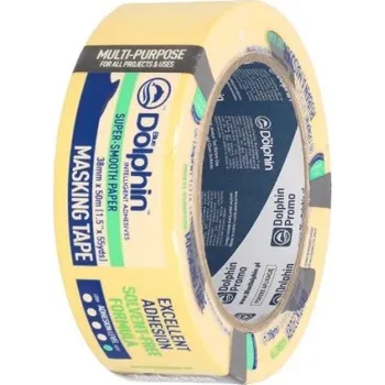 malířská páska Papírová maskovací páska VYSOKÁ PŘILNAVOST 38mm x 50m