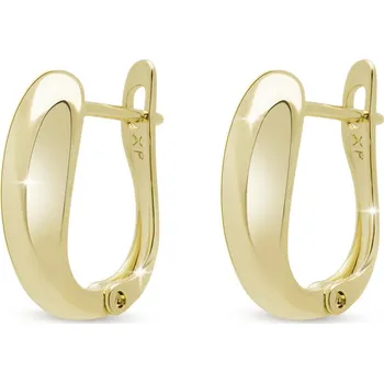 Náušnice Hladké náušnice zlacené 14k zlatem 3706