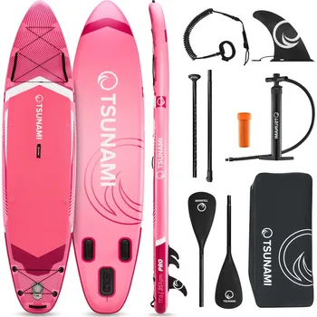 Paddleboard Nafukovací paddleboard SUP TSUNAMI 350cm T15 růžový