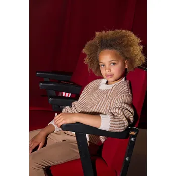 Dívčí svetr Dětský svetr Mayoral 7315.8J.Junior.9BYA hnědá 82X, vel. 128