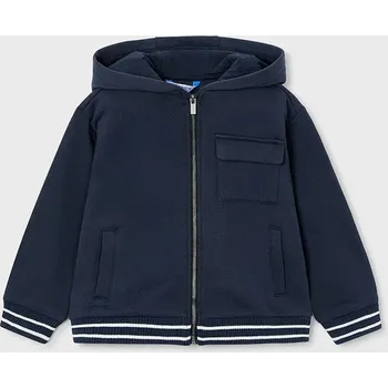 Chlapecká mikina Dětská mikina Mayoral tmavomodrá barva, s kapucí, hladká, 4427 4427.5E.Mini.9BYA 59X, vel. 110