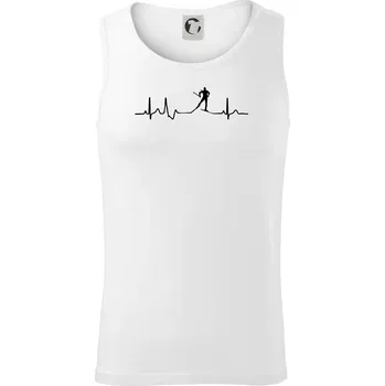 Pánská móda Ekg běžkař - Tílko pánské Core - XL ( Bílá )