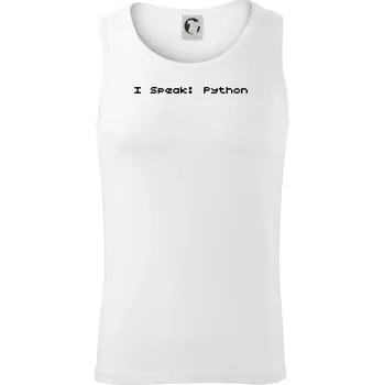 I Speak Python - Tílko pánské Core - XL ( Bílá )