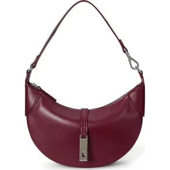 Kabelka Kožená kabelka Polo Ralph Lauren 428871248 burgundské 93X, vel. ONE SIZE