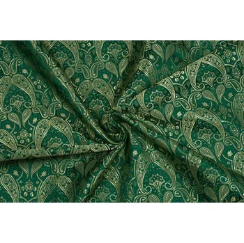 Brokát knížecí, tm. zeleno-zlatý, sartor.cz