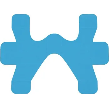 Tejpovací páska Sanomed Ankle tape - předsekaný kineziotejp na kotník, barva: modrá, 5 ks