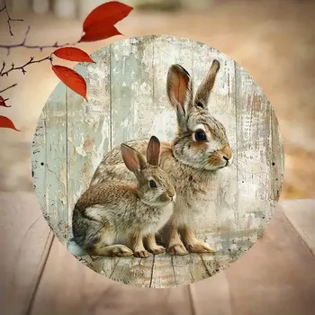 Plechová cedule BAF Nástěnná kovová cedule Zajdové průměr 20 cm