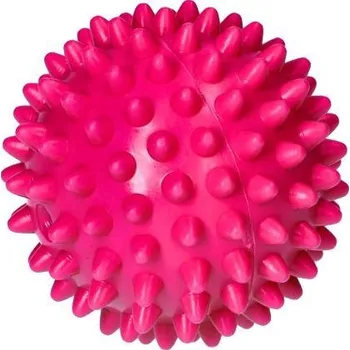 Gymnastický míč yellowSPORT Spiky Ball - masážní míček ježek, 7 cm, růžový
