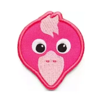 Školní batoh Dětský odznáček na suchý zip Affenzahn Velcro badge - Flamingo