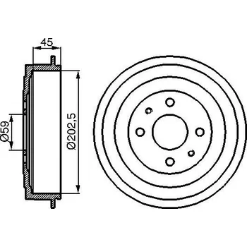 Brzdový buben Brzdový buben BOSCH 0 986 477 109