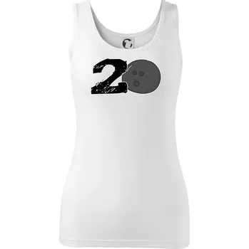 Dámské oblečení Bowling kulaté narozeniny 20 - Dámské tílko - S ( Bílá )