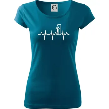 Dámské tričko EKG otužování sprcha - Dámské triko Pure - M ( Petrolejová )