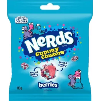 Bonbon Nerds Clusters Berry žvýkací bonbony v cukrové skořápce s ovocnými příchutěmi 113 g