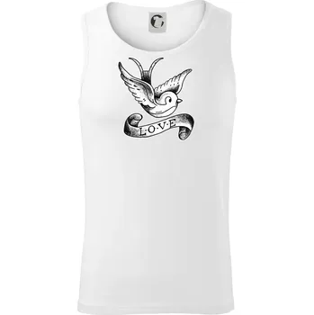 Love holubice - kreslená - Tílko pánské Core - M ( Bílá )