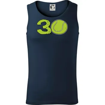 Tenis kulaté narozeniny 30 - Tílko pánské Core - 2XL ( Námořní modrá (velmi tmavá - téměř černá) )