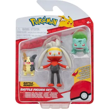 Figurka Pokémon sada figurek - Battle 3Pack (Morpeko, Bulbasaur, Raboot) 5 cm