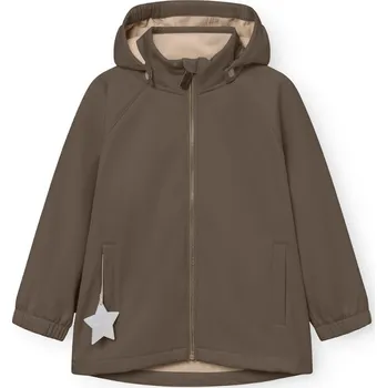 MINI A TURE Dětská softshellová bunda MATADEN "Tarmac Green" VELIKOST: 98/3 roky
