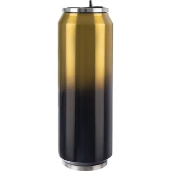 ORION Termoska plechovka s pítkem 0,7 l nerez, zlatá/černá