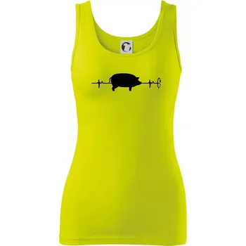 Dámské tričko EKG gril - Dámské tílko - S ( Limetková )