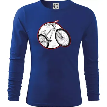 Pánské oblečení Downhill kolo v kruhu - Triko s dlouhým rukávem FIT-T long sleeve - M ( Královská modrá )