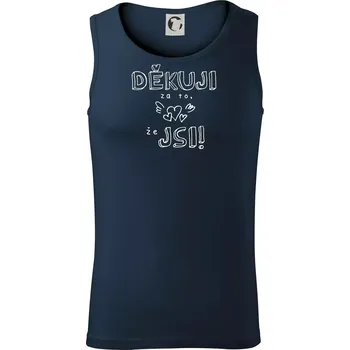 Děkuji za to, že jsi - Tílko pánské Core - XL ( Námořní modrá (velmi tmavá - téměř černá) )