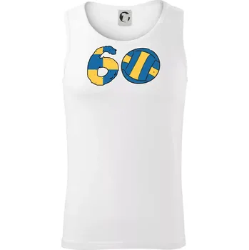 Pánská móda Volejbal kulaté narozeniny 60 - Tílko pánské Core - M ( Bílá )