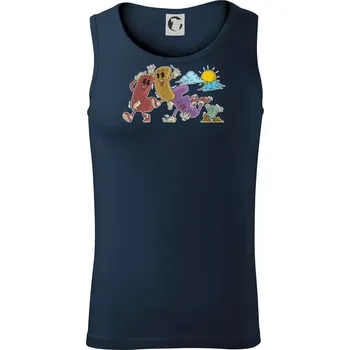 Jak jde život - Tílko pánské Core - XL ( Námořní modrá (velmi tmavá - téměř černá) )